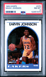 Graded 1989-90 Hoops Earvin Johnson #270 Basketball Card PSA 8 Near Mint (ONLINE ORDER ONLY)
