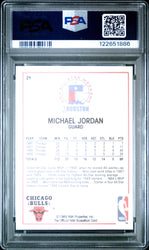 Graded 1989-90 Hoops Michael Jordan #21 Basketball Card PSA 8 Near Mint (ONLINE ORDER ONLY)