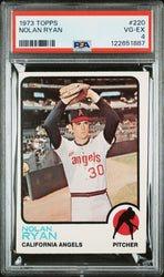 Graded 1973 Topps Nolan Ryan #220 Baseball Card PSA 4 Very Good (ONLINE ORDER ONLY)
