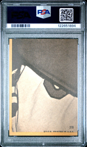 Graded 1968 Topps Bob Gibson #378 Baseball Card PSA 4 Very Good (ONLINE ORDER ONLY)