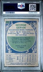 Graded 1975-76 Topps George Gervin #233 Basketball Card PSA 8 Near Mint (ONLINE ORDER ONLY)