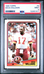 Graded 1988 Topps Doug Williams #8 Football Card PSA 9 Mint (ONLINE ORDER ONLY)