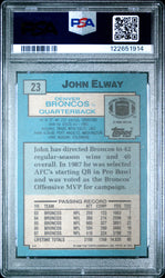 Graded 1988 Topps John Elway #23 Football Card PSA 9 Mint (ONLINE ORDER ONLY)
