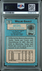 Graded 1988 Topps Willie Gault #72 Football Card PSA 8 Near Mint (ONLINE ORDER ONLY)