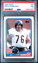 Graded 1988 Topps Steve McMichael #78 Football Card PSA 7 Near Mint (ONLINE ORDER ONLY)