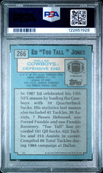 Graded 1988 Topps Ed "Too Tall" Jones #266 Football Card PSA 8 Near Mint (ONLINE ORDER ONLY)