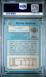 Graded 1988 Topps Kevin Greene #300 Rookie RC Football Card PSA 9 Mint (ONLINE ORDER ONLY)