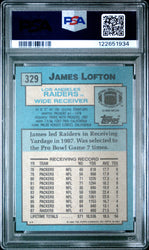 Graded 1988 Topps James Lofton #329 Football Card PSA 8 Near Mint (ONLINE ORDER ONLY)