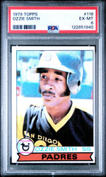 Graded 1979 Topps Ozzie Smith #116 Rookie RC Baseball Card PSA 6 Excellent (ONLINE ORDER ONLY)