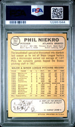 Graded 1968 Topps Phil Niekro #257 Baseball Card PSA 5 Excellent (ONLINE ORDER ONLY)