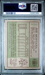 Graded 1984 Topps Joe Montana #358 Football Card PSA 8 Near Mint (ONLINE ORDER ONLY)