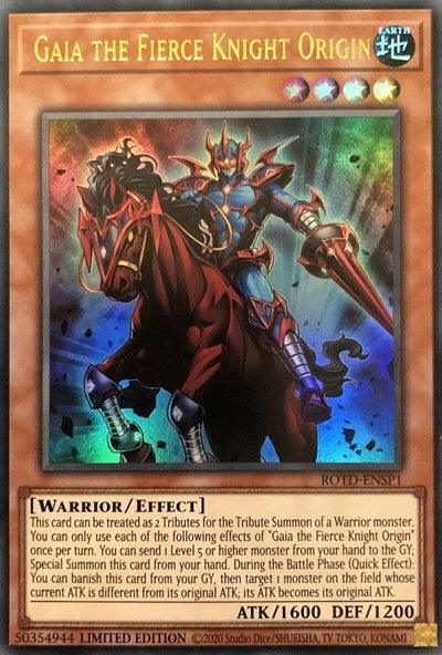 Gaia the Fierce Knight Origin [ROTD-ENSP1] Ultra Rare (ONLINE ORDER ONLY)