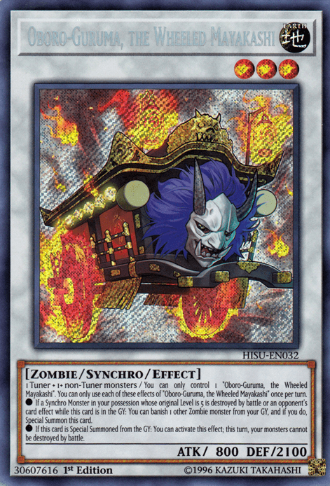 Oboro-Guruma, the Wheeled Mayakashi [HISU-EN032] Secret Rare (ONLINE ORDER ONLY)