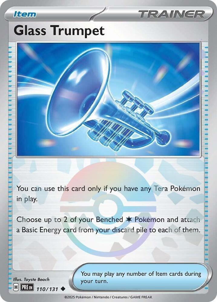 Glass Trumpet (110/131) (Poke Ball Pattern) [Scarlet & Violet: Prismatic Evolutions] (Online Only)