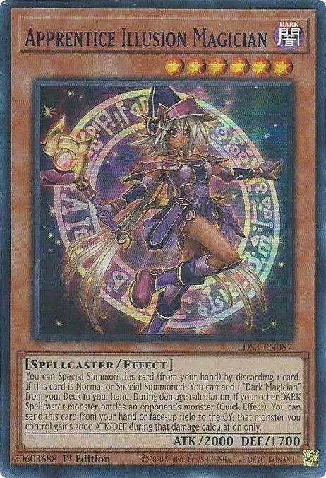 Apprentice Illusion Magician (Blue) [LDS3-EN087] Ultra Rare (ONLINE ORDER ONLY)