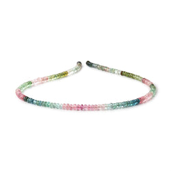 3.5mm Afghani Tourmaline Plain Rondelle Beads 14 inch 166 pieces AA (ONLINE ORDER ONLY)