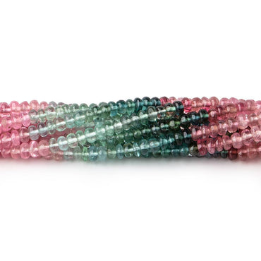 3.5mm Afghani Tourmaline Plain Rondelle Beads 14 inch 166 pieces AA (ONLINE ORDER ONLY)