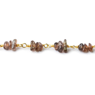3.5mm Andalusite plain nugget Trio Vermeil Chain by the foot 81 beads per (ONLINE ORDER ONLY)