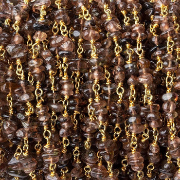 3.5mm Andalusite plain nugget Trio Vermeil Chain by the foot 81 beads per (ONLINE ORDER ONLY)