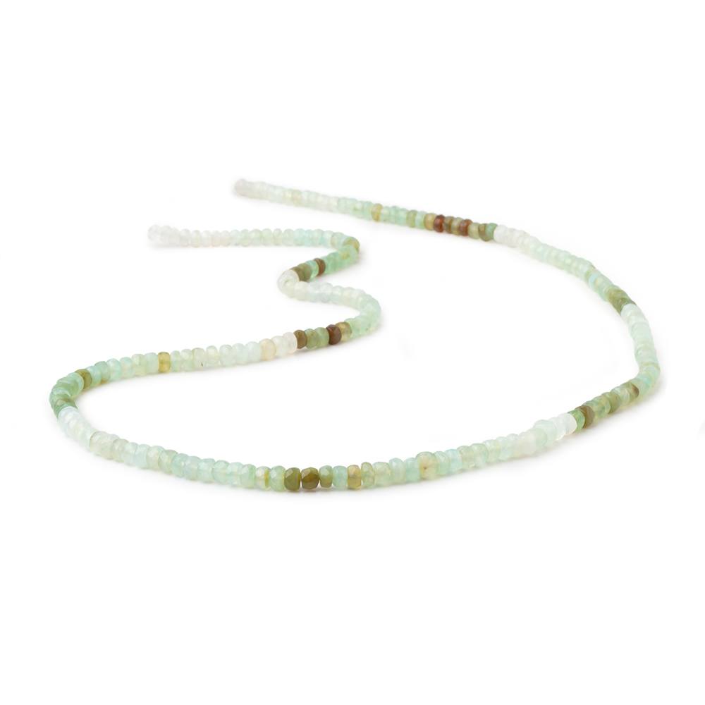 3.5mm Blue Peruvian Opal Faceted Rondelle Beads 17 inch 175 pieces (ONLINE ORDER ONLY)