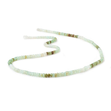 3.5mm Blue Peruvian Opal Faceted Rondelle Beads 17 inch 175 pieces (ONLINE ORDER ONLY)