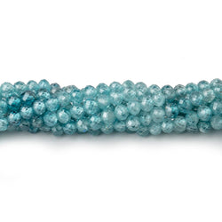 3.5mm Blue Zircon Micro Faceted Rondelle Beads 13 inch 112 pieces AA (ONLINE ORDER ONLY)