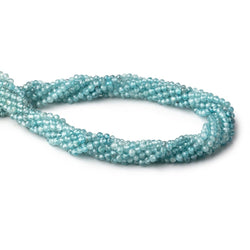 3.5mm Blue Zircon Micro Faceted Rondelle Beads 13 inch 112 pieces AA (ONLINE ORDER ONLY)