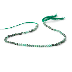3.5mm Brazilian Emerald Micro Faceted Round Beads 12.5 inch 100 pieces (ONLINE ORDER ONLY)