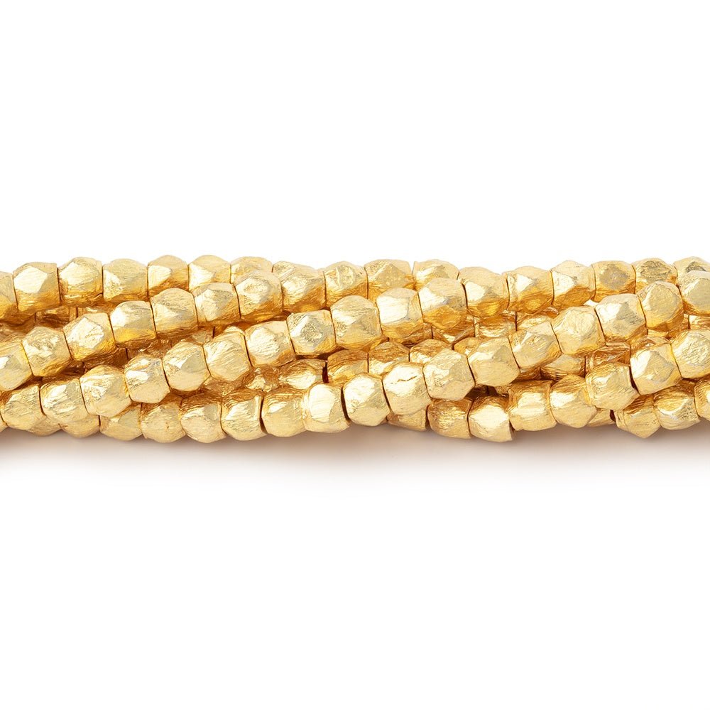 3.5mm Brushed Hand Cut Nugget Beads (ONLINE ORDER ONLY)