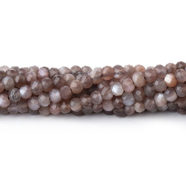 3.5mm Chocolate Moonstone Micro Faceted Rondelles 12.5 inch 215 Beads (ONLINE ORDER ONLY)