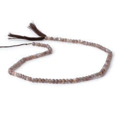 3.5mm Chocolate Moonstone Micro Faceted Rondelles 12.5 inch 215 Beads (ONLINE ORDER ONLY)