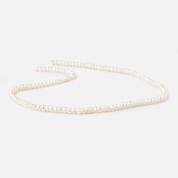 3.5mm Creamy White Off Round Freshwater Pearls 14 inch 132 Beads (ONLINE ORDER ONLY)