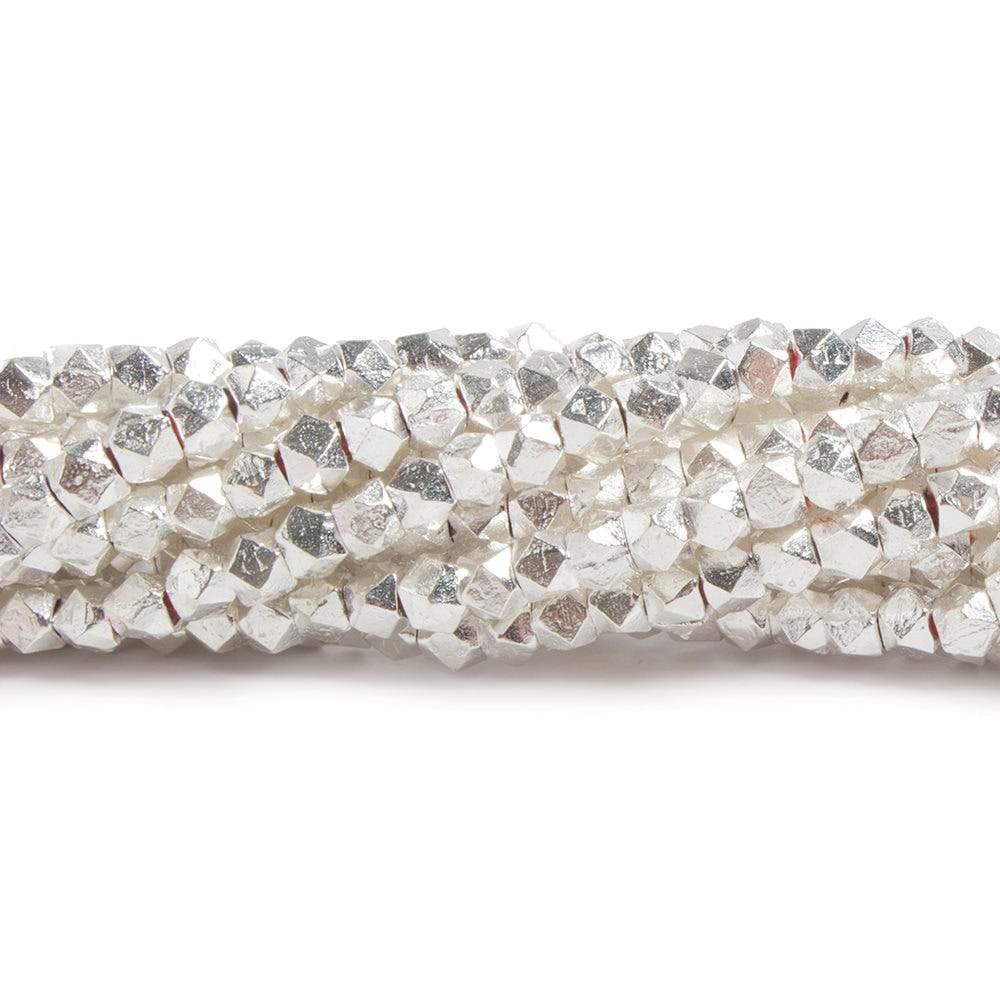 3.5mm Hand Cut Faceted Nugget Beads 8 inch 57 pieces (ONLINE ORDER ONLY)