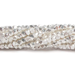 3.5mm Hand Cut Faceted Nugget Beads 8 inch 57 pieces (ONLINE ORDER ONLY)