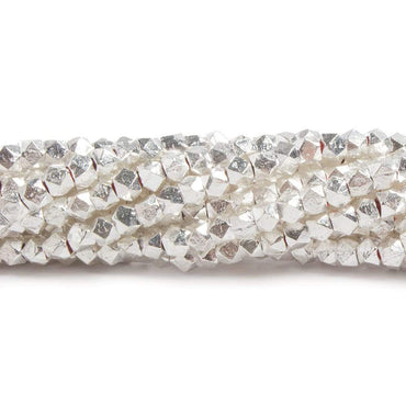 3.5mm Hand Cut Faceted Nugget Beads 8 inch 57 pieces (ONLINE ORDER ONLY)