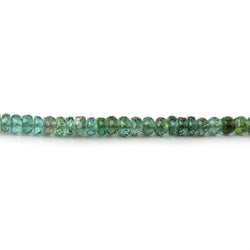 3.5mm Indicolite Blue & Chrome Green Tourmaline faceted rondelles 17 inch 190 pieces AA (ONLINE ORDER ONLY)
