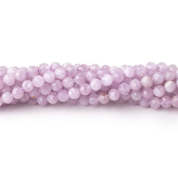 3.5mm Kunzite Micro Faceted Round Beads 12.5 inch 93 pieces (ONLINE ORDER ONLY)