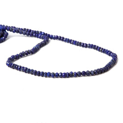 3.5mm Lapis Lazuli Faceted Rondelle Beads 13 inch 116 pieces (ONLINE ORDER ONLY)
