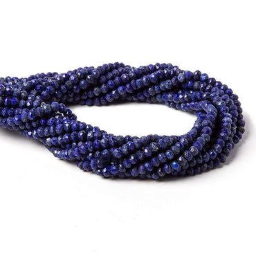 3.5mm Lapis Lazuli Faceted Rondelle Beads 13 inch 116 pieces (ONLINE ORDER ONLY)