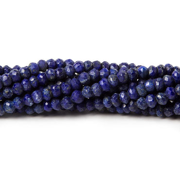 3.5mm Lapis Lazuli Faceted Rondelle Beads 13 inch 116 pieces (ONLINE ORDER ONLY)