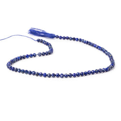 3.5mm Lapis Lazuli Micro Faceted Round Beads 12.5 inch 90 pieces (ONLINE ORDER ONLY)