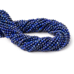 3.5mm Lapis Lazuli Micro Faceted Round Beads 12.5 inch 90 pieces (ONLINE ORDER ONLY)