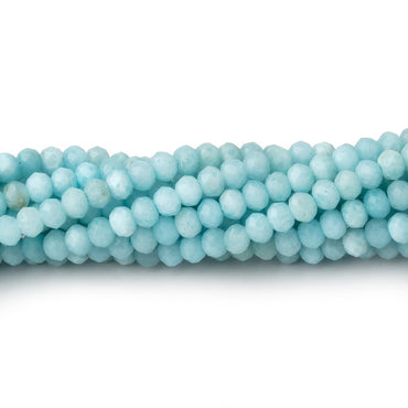 3.5mm Larimar Micro Faceted Rondelle Beads 12 inch 108 pieces (ONLINE ORDER ONLY)