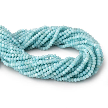 3.5mm Larimar Micro Faceted Rondelle Beads 12 inch 108 pieces (ONLINE ORDER ONLY)