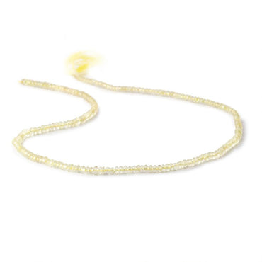 3.5mm Lemon Quartz faceted rondelle Beads 14.5 inch 175 pieces (ONLINE ORDER ONLY)