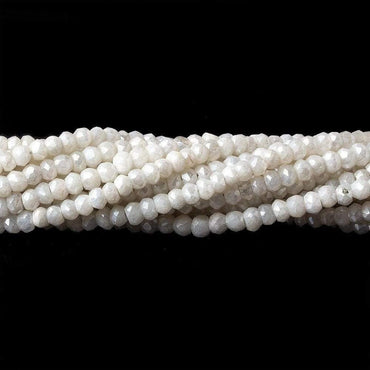 3.5mm Mystic White Quartz Faceted Rondelles 13 inch 128 pieces (ONLINE ORDER ONLY)
