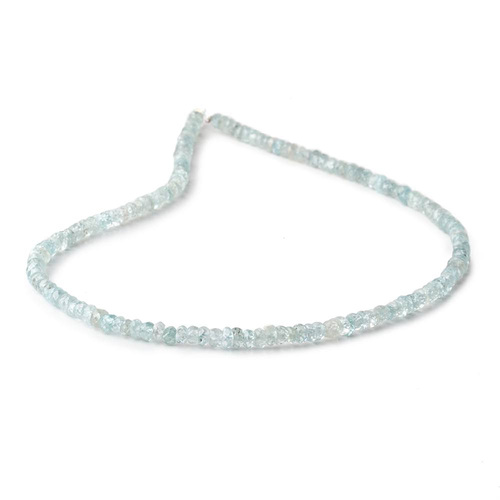 3.5mm Pale Blue Zircon Faceted Rondelle Beads 13 inch 168 pieces (ONLINE ORDER ONLY)