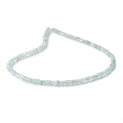 3.5mm Pale Blue Zircon Faceted Rondelle Beads 13 inch 168 pieces (ONLINE ORDER ONLY)
