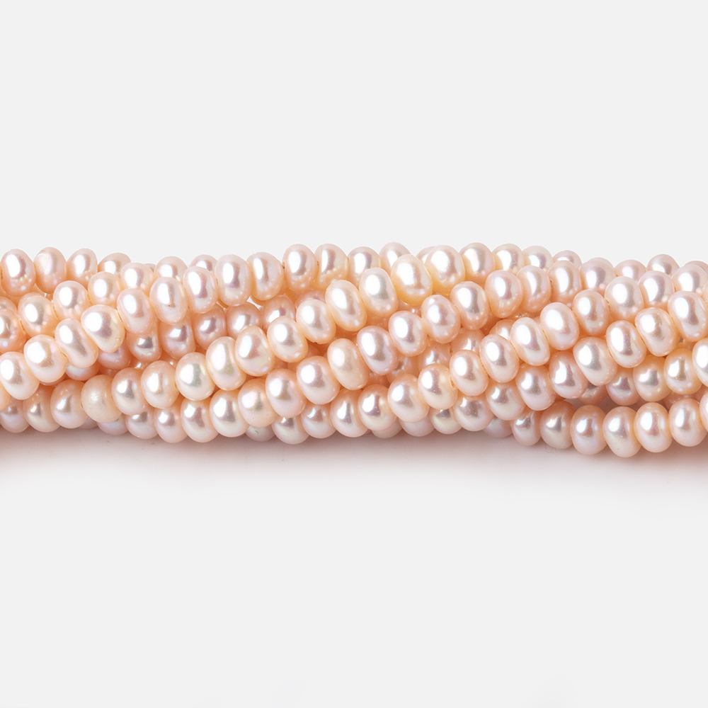 3.5mm Peach Center Drilled Freshwater Pearls 15 inch 139 pieces AA (ONLINE ORDER ONLY)