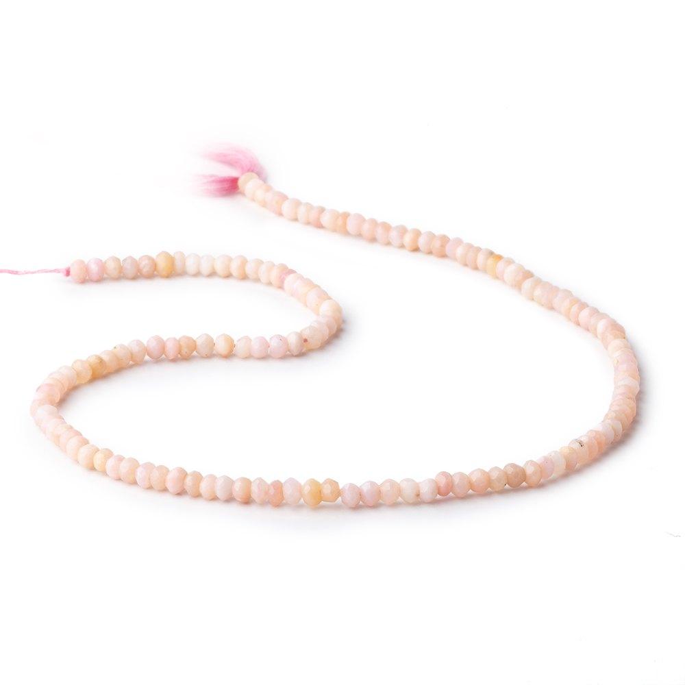 3.5mm Pink Peruvian Opal Faceted Rondelle Beads 13 inch 126 pieces (ONLINE ORDER ONLY)